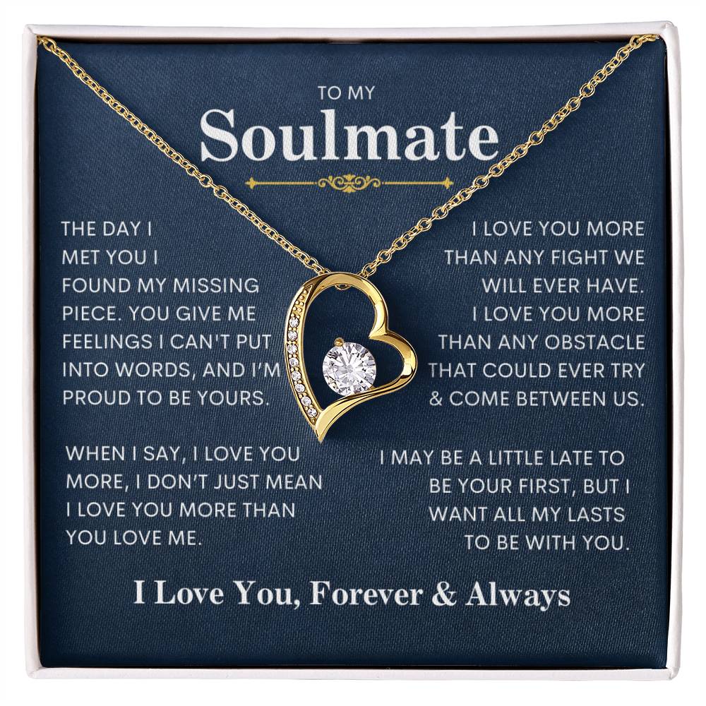 To My Soulmate | Forever Love Necklace