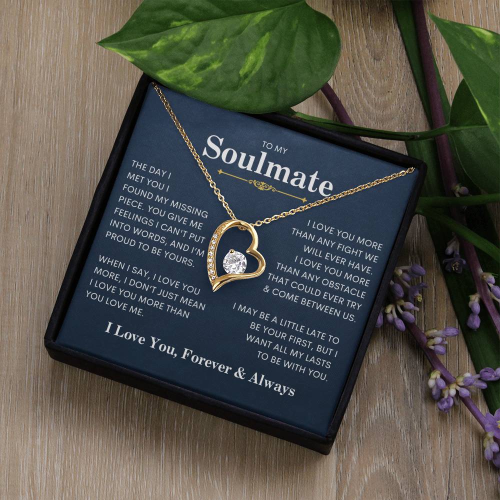 To My Soulmate | Forever Love Necklace